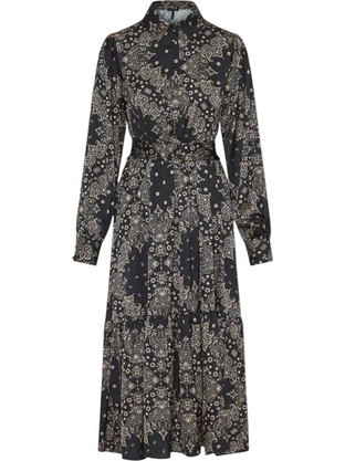 Funky Buddha Maxi Καθημερινό Φόρεμα Μαύρο FBL012-127-13