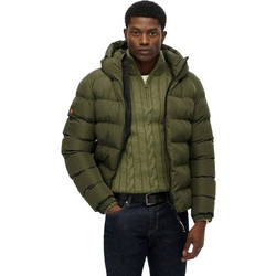 Superdry Hooded Sports Ανδρικό Μπουφάν Χειμωνιάτικο Puffer Χακί M5011905A-H1Q