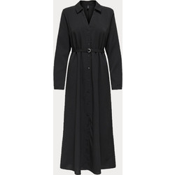 Only Maxi Καθημερινό Φόρεμα Σεμιζιέ Μαύρο 15357404