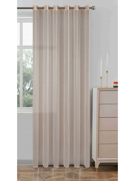 For Home Κουρτίνα Παραθύρου με Τρουκς 270x295 Σομόν
