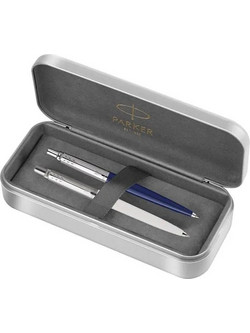 Parker Jotter Original White - Blue Σετ Στυλό Διαρκείας 2τμχ 1171.6725.03
