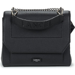 Lancel Γυναικείο Τσαντάκι Χιαστί Δερμάτινο Μαύρο με Αλυσίδα A09222-10