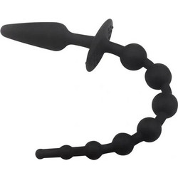 Ohmama Butt Plug & Anal Chain Πρωκτικές Μπίλιες 19cm Μαύρες