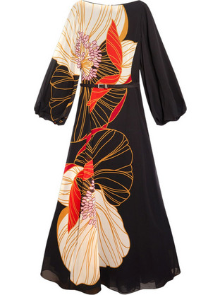 Ted Baker Cammeli Maxi Φόρεμα για Γάμο / Βάπτιση Μαύρο 282156