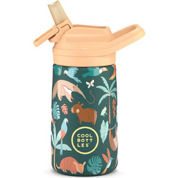 Cool Bottles Rainforest Refuge Παιδικό Παγούρι Ανοξείδωτο Πολύχρωμο 350ml