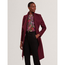 Ted Baker Rose Γυναικείο Παλτό Μάλλινο Μακρύ Μπορντό 278149