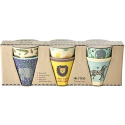 Rice Εκπαιδευτικά Ποτηράκια Jungle Print Blue 6τμχ