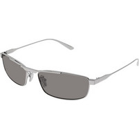 Balenciaga BB0451S 003 Γυναικεία Γυαλιά Ηλίου Ορθογώνια Μεταλλικά Ασημί με Γκρι Φακό