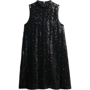 Superdry Mini Φόρεμα για Γάμο / Βάπτιση & Παγιέτες Μαύρο W8012035A