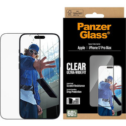 PanzerGlass Ultra-Wide Fit /w EasyAligner Tempered Glass (iPhone 17 Pro Max)