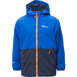 Jack Wolfskin Αθλητικό Παιδικό Μπουφάν Χειμωνιάτικο Softshell Αδιάβροχο Αντιανεμικό Royal Blue Navy Μπλε 1607982-C0411