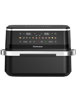 Rohnson Dual R-28019 Air Fryer 9lt με Διπλό Κάδο