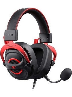 Havit H2002E Gaming Headset Over Ear Black Red
