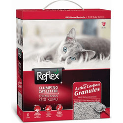 Reflex Active Carbon Granules Άμμος Γάτας Μπετονίτης χωρίς Άρωμα 6lt