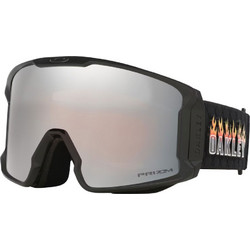 Oakley Line Miner L OO7070-I5 Μάσκα Σκι & Snowboard Ενηλίκων Μαύρη με Φακό Καθρέπτη Aσημί