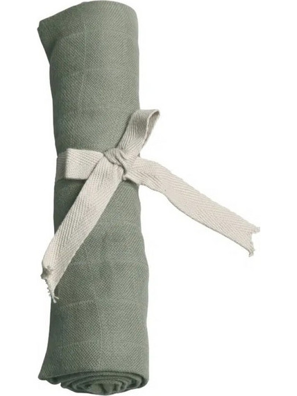 Filibabba Πάνα Αγκαλιάς από Μουσελίνα Πράσινη 65x65cm 108.00537