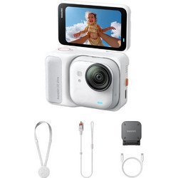 Insta360 GO Ultra Standard Bundle Action Camera 4K Ultra HD Υποβρύχια με WiFi και Οθόνη 2.5" Λευκή