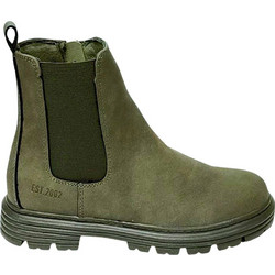 Safety Jogger Παιδικά Μποτάκια Χακί Suede Chelsea με Φερμουάρ SJ603832