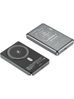 Awei PA-31 Wireless Magsafe Power Bank 10000mAh 15W με Θύρα USB-C Grey