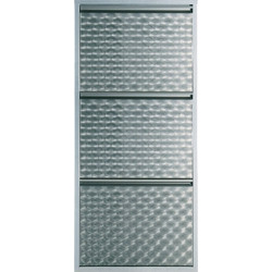 Kare Design Παπουτσοθήκη Μεταλλική Caruso Ασημί M50xΠ14xΥ103cm KA-9273
