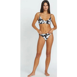 Volcom Midnight Lily Bikini Set Μπουστάκι Floral Μαύρο Λευκό O1012501