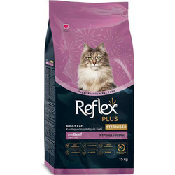 Reflex Plus Adult Sterilised with Beef 15kg