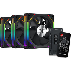 Xigmatek Infinity G22A Case Fan 120mm ARGB με Σύνδεση 4-Pin PWM 3τμχ Black