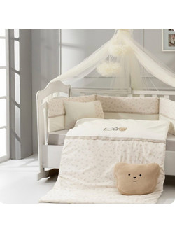 Abo Bear Σετ Κούνιας Beige 9τμχ