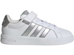 Adidas Grand Court 3.0 Παιδικά Sneakers Λευκά Ασημί JP9368