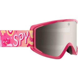SPY Crusher Elite Eco Μάσκα Σκι & Snowboard Παιδική Ροζ με Φακό Καθρέπτη Aσημί