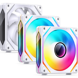 Jonsbo ZL-120W Case Fan 120mm ARGB με Σύνδεση 3-Pin 4-Pin PWM 3τμχ White