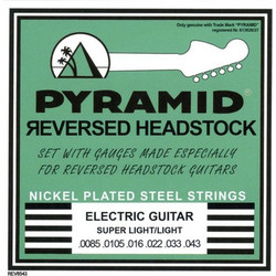 Pyramid Reverse Headstock REV8543 Σετ 6 Χορδές Ηλεκτρικής Κιθάρας Nickel Plated Steel 8.5-43" Light Tension
