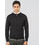 Double Ανδρική Ζακέτα Πλεκτή με Φερμουάρ Μαύρη KNIT-8021A