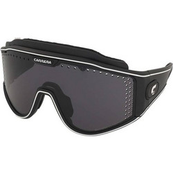 Carrera CA-TRANSFORMA 003IR Ανδρικά Γυαλιά Ηλίου Μάσκα Κοκάλινα Μαύρα με Μαύρο Φακό