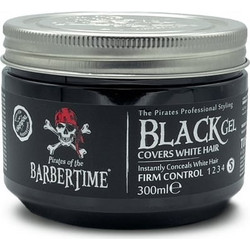 Barbertime Black Gel Μαλλιών με Χρώμα Δυνατό Κράτημα 300ml
