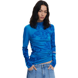 Desigual Ottawa Γυναικεία Πλεκτή Μπλούζα Μπλε 25WWJF38-5000