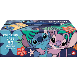 AS Company Disney Stitch Σετ Ζωγραφικής με Βαλιτσάκι 50τμχ