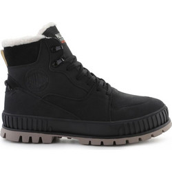Palladium Pallashock Warm Ανδρικά Μποτάκια Suede Μαύρα με Γούνα 74351-008