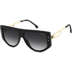 Carrera CA3099/S 807/9O Γυναικεία Γυαλιά Ηλίου Μάσκα Μαύρο Χρυσό με Μαύρο Φακό
