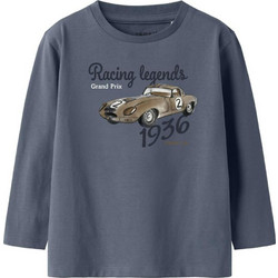 Name It Παιδικό T-Shirt Μακρυμάνικο Ανθρακί 13249271