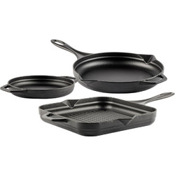 Hosse Kitchen Solagio Σετ Τηγάνια από Ανοξείδωτο Ατσάλι 3τμχ 3800446850306