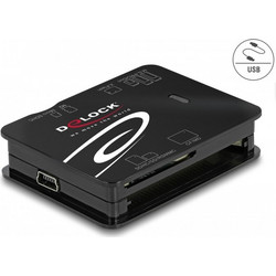 DeLOCK T8525 Card Reader USB-A 2.0 για SD / microSD / Compact Flash / xD / Memory Stick / Micro (M2)