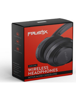 Faustix FSTXOne Ασύρματα Bluetooth Ακουστικά Hi-Fi Over Ear Μαύρα