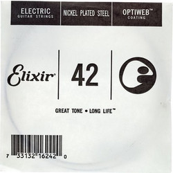 Elixir Strings Optiweb Χορδή Ηλεκτρικής Κιθάρας Nickel Plated Steel 42"