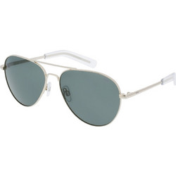 Invu INB1205 A Ανδρικά Γυαλιά Ηλίου Aviator Μεταλλικά Ασημί με Μαύρο Φακό