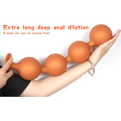 Kinksters with Suction XXXLarge Πρωκτικές Μπίλιες Χρυσές
