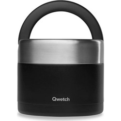 Qwetch Δοχείο Φαγητού Θερμός Inox 850ml Μαύρο