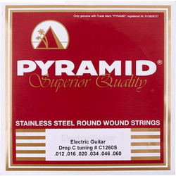 Pyramid Drop C 1206S Σετ 6 Χορδές Ηλεκτρικής Κιθάρας Stainless Steel 12-60"