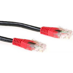 ACT U/UTP Cat.6 Καλώδιο Δικτύου Ethernet 0.5m Black IB8100