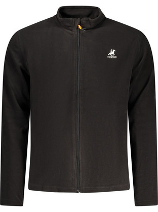 U.S. Grand Polo Ανδρική Ζακέτα Fleece με Φερμουάρ Μαύρη AU02832-7251